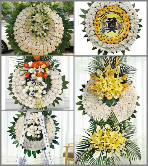 山东青岛平度市崔家集镇陆家村花圈速递